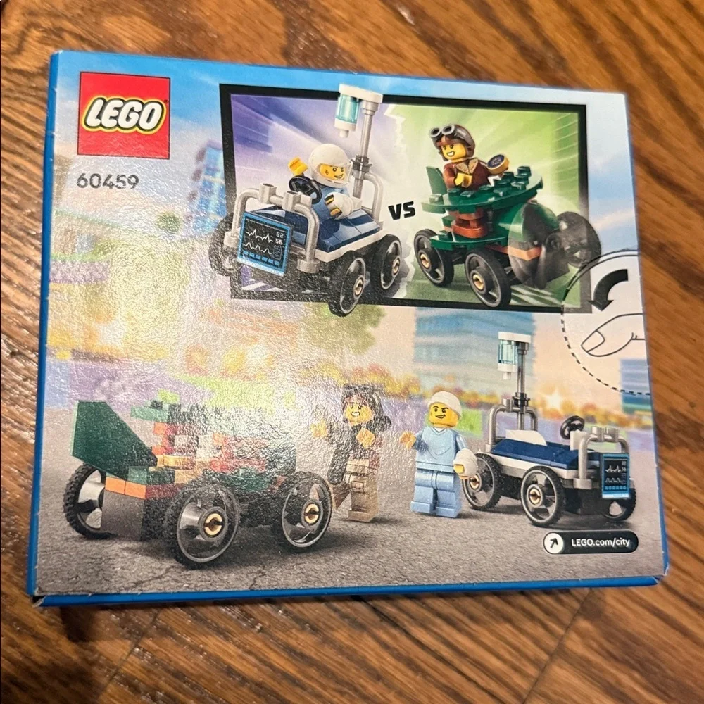 LEGO city set 60459 Airplane vs. Hospital Bed Race Car Pack new in sealed box